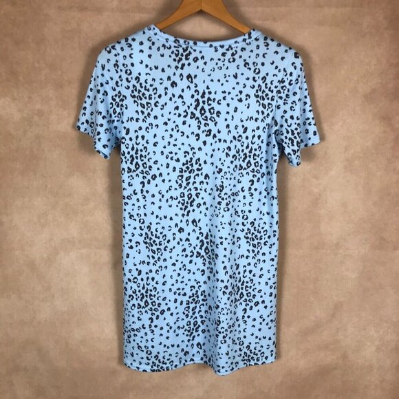 JENNI Blue Cheetah Print Short Sleeve Knit Nightgown NWT XS - Picture 11 of 11